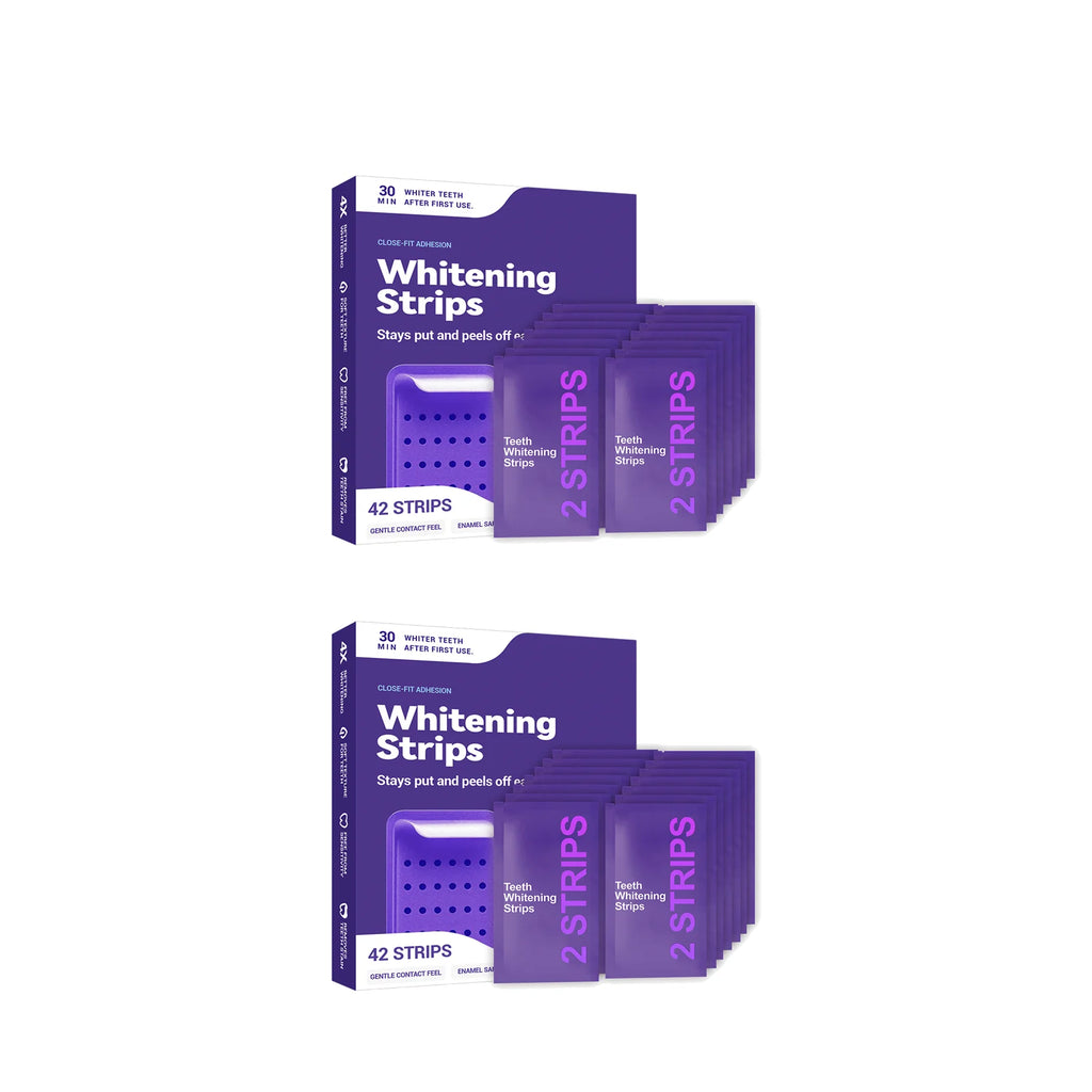 Purple Teeth Whitening Strips Brighteni Tooth Improve Dental Yellowing Bright Smile Cleaning Oral Hygiene Teeth Bleaching Strip