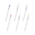 Set of 6 Lipstick Applicator Brushes with Caps, Portable Tools for Lip and Eyeshadow Application